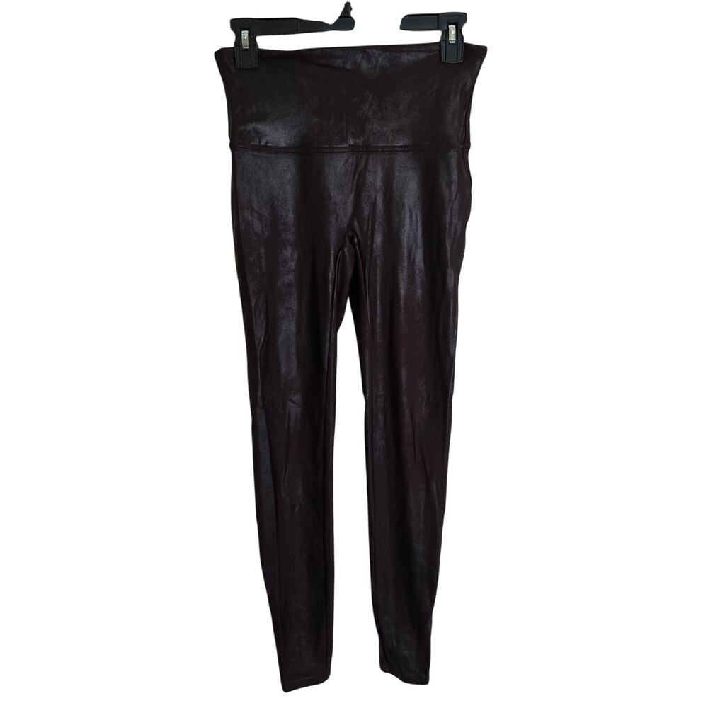 Spanx Dark Plum Leggings Size Large